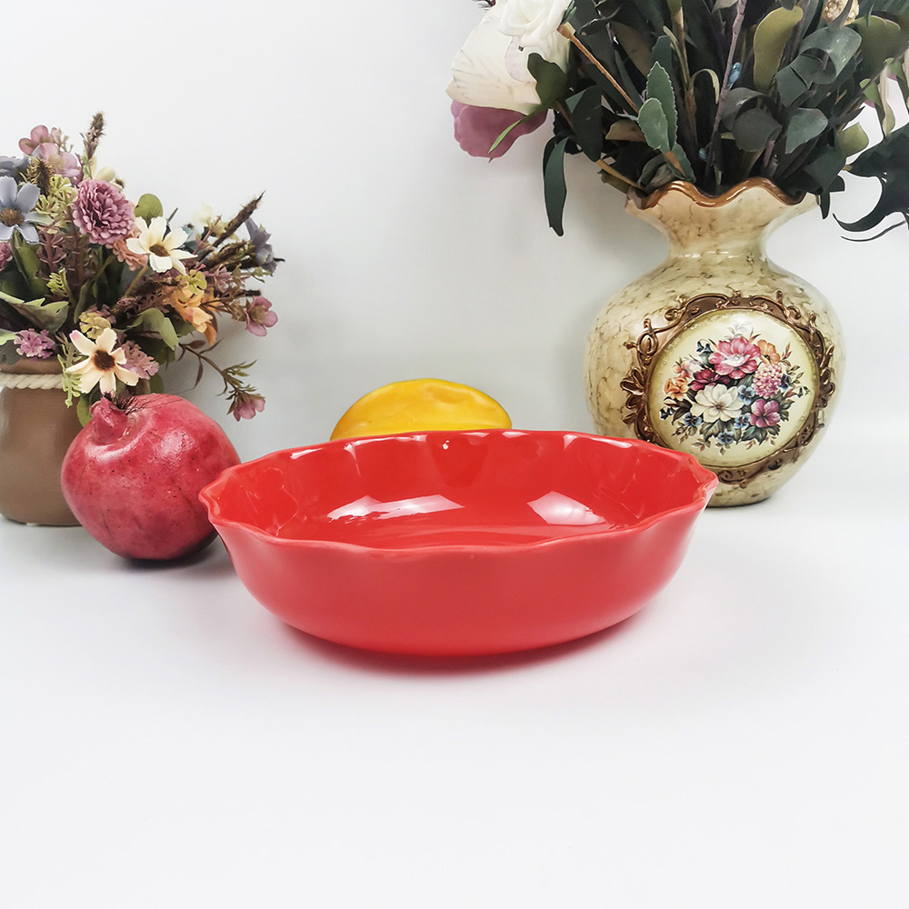 Stoviglie per la casa economiche all'ingrosso Catering Ciotola a forma rotonda rossa 3000 - 4999 pezzi $ 1,10 >= 5000 pezzi