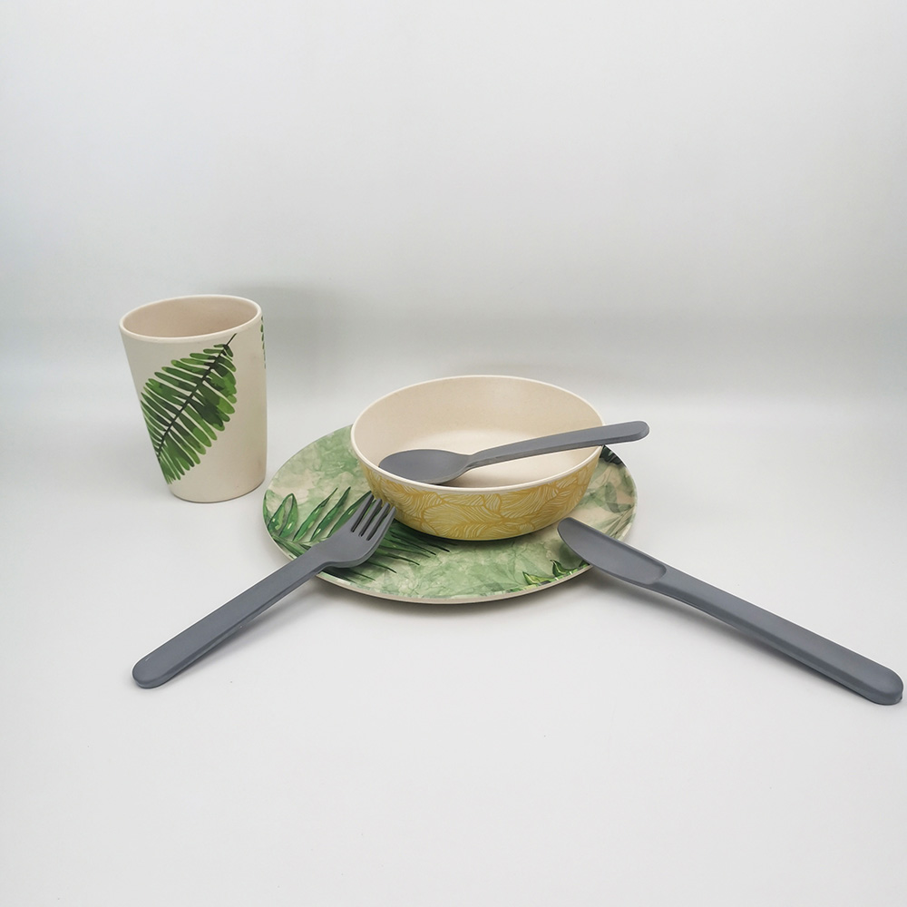 Set di posate per utensili da cucina ecologici - Forchette Cucchiai Coltelli Utensili