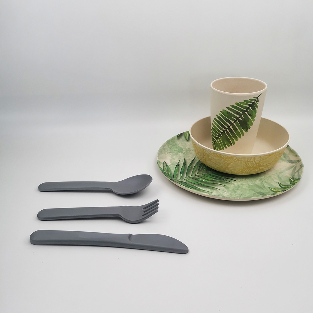 Set di posate per utensili da cucina ecologici - Forchette Cucchiai Coltelli Utensili