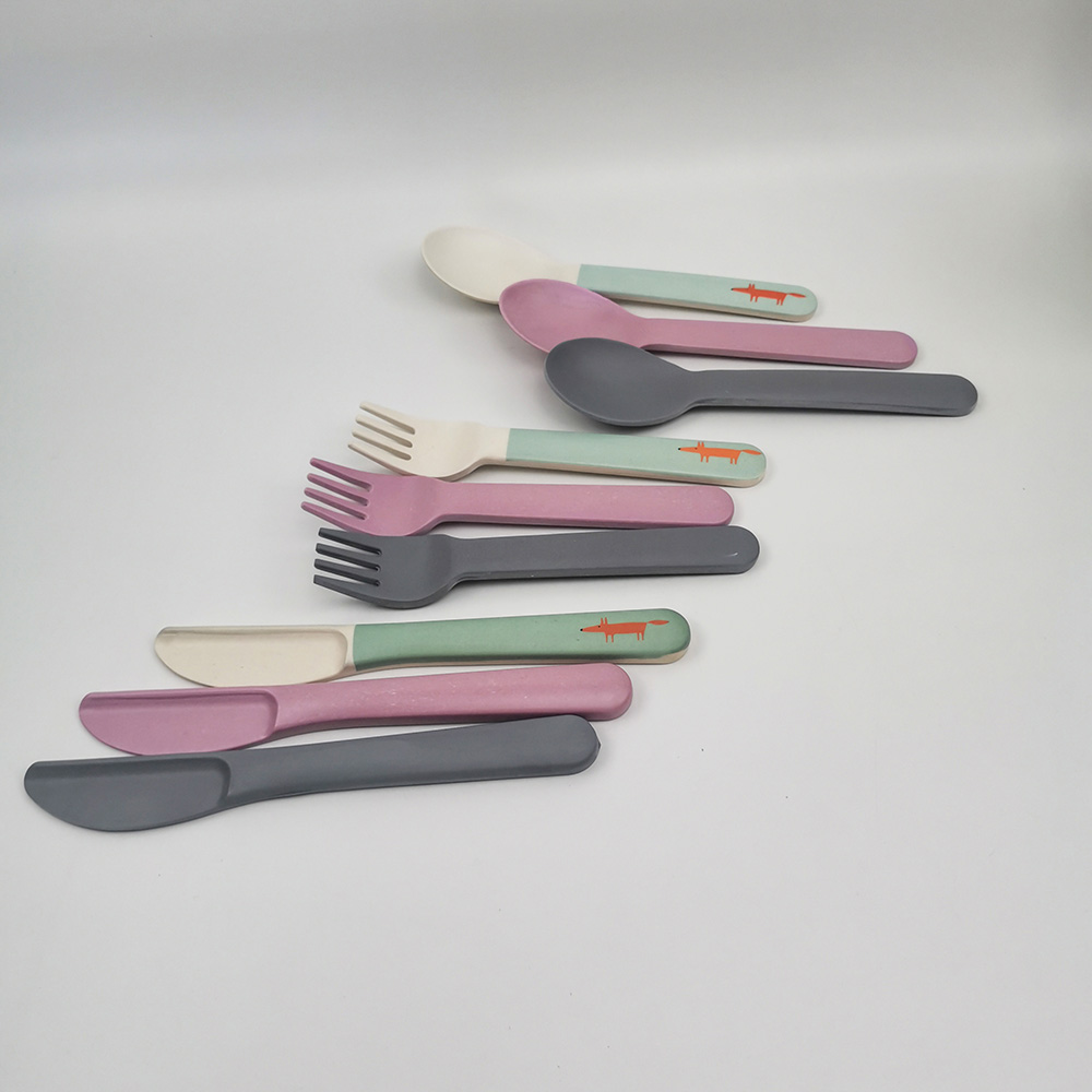 Set di posate per utensili da cucina ecologici - Forchette Cucchiai Coltelli Utensili