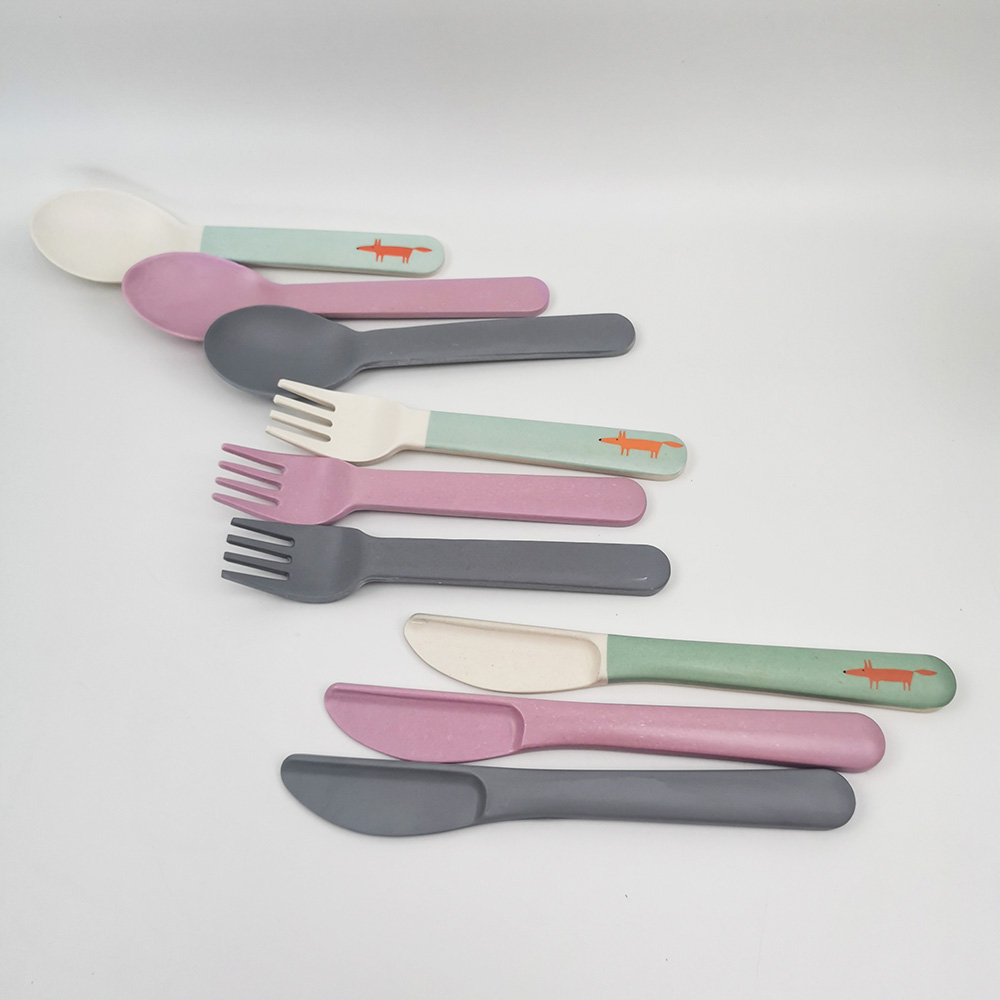 Set di posate per utensili da cucina ecologici - Forchette Cucchiai Coltelli Utensili