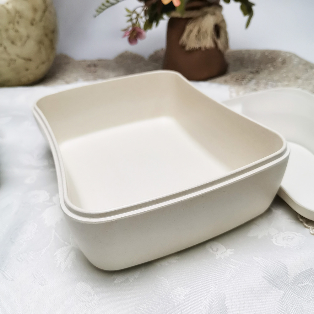 Pranzo al sacco ecologico di alta qualità per adulti con coperchio